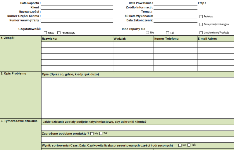 raport 8d lynsky solutions